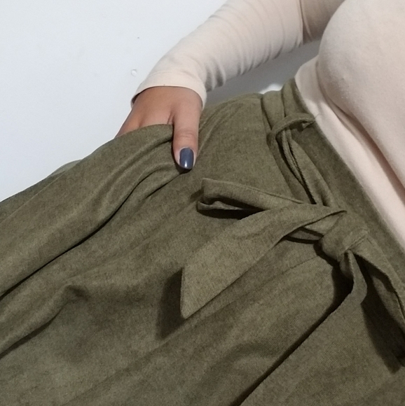 SWEETEST THING OLIVE GREEN MIDI SKIRT - Picture 14 of 16